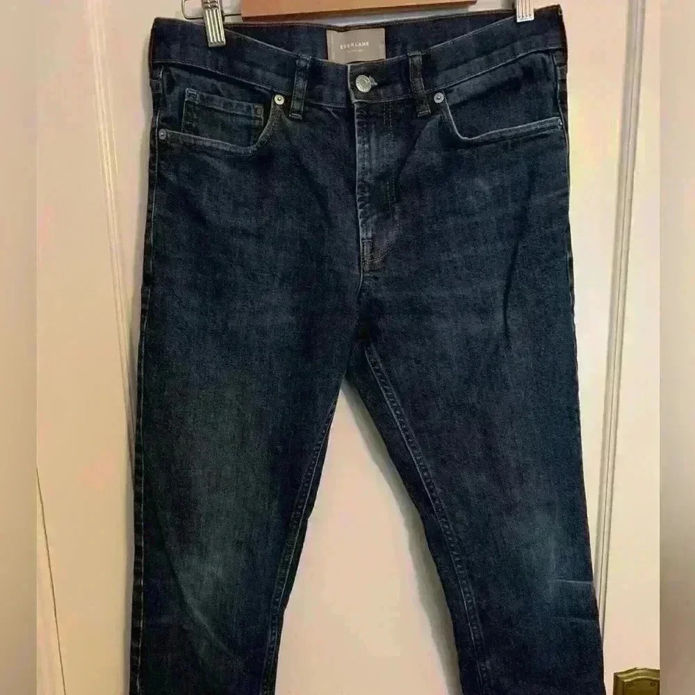 Everlane Mens The Slim Jeans Blue, Mens size 31 x 32 - Picture 2 of 7